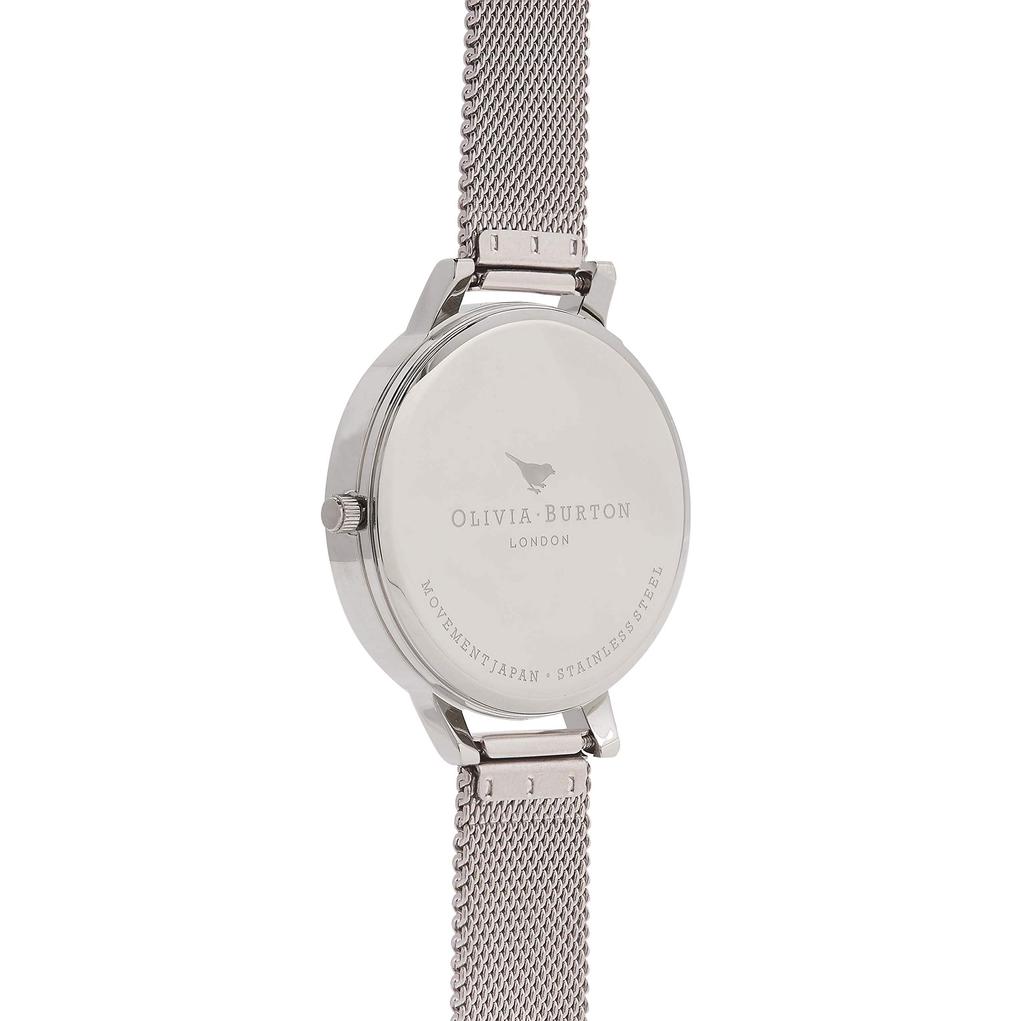 Olivia Burton Marble Floral Quartz Watch with Multicolor White Women's Dial, OB16CS10,