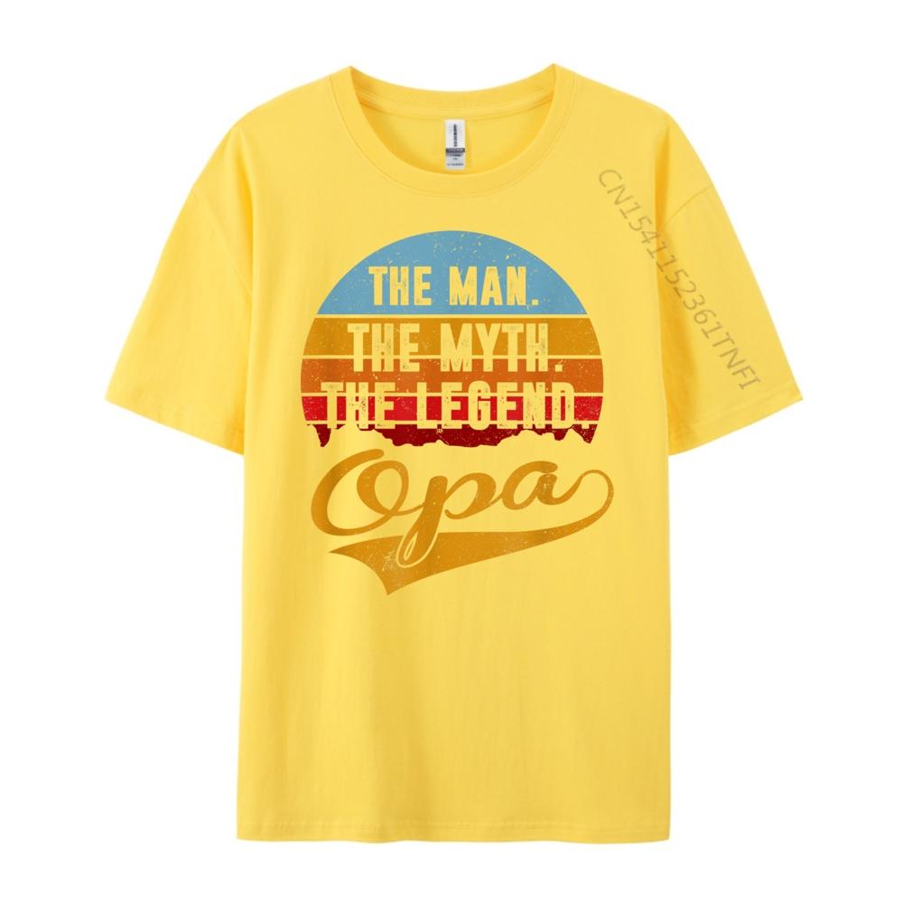 Opa The Man The Myth The Legend 3d Printed T Shirts Men Clothing Character Graphic Cotton Short Sleeve