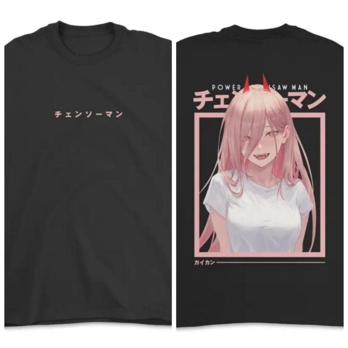 

Anime Chainsaw Man Power V2 Printed Tshirt Mens and Womens Tshirt Mens Top Sports Tshirt 2026 Summer New Tee 4XL