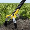 Handheld Stainless Steel Weeding Stirrup Hoe Soil Loose Rank Grass Trimming Rake Farm Garden