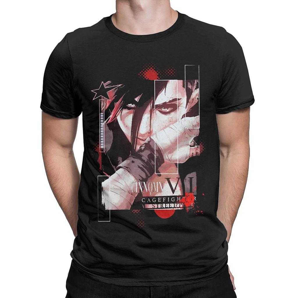 Erstaunliches Arcane Vi Spiel Violett Charakter Filme T-Shirt Herren 100% Baumwolle T-Shirt Anime Kurzarm T-Shirt Übergröße Kleidung