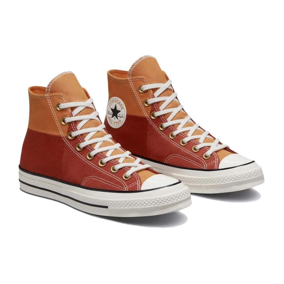 Converse Chuck 70 High Colorblock - Monarch Rugged Orange Unisex Sneakers Red Egret A02552C