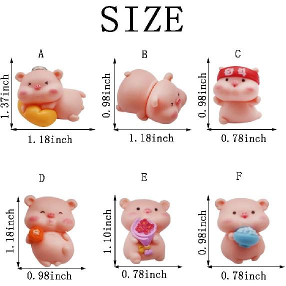 Animal Fridge Magnets, Glrovazas 12Pcs Locker Magnets, Funny Magnets,Magnets Refrigerator, Resin Pig Decorative Magnets for Classroom Kitchen Office