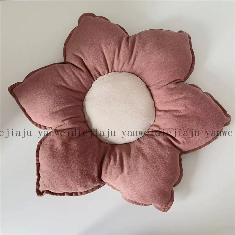 

Цветочная скандинавская современная подушка с хлопково-льняной наволочкой для современного домашнего декора Brick,45x45cm