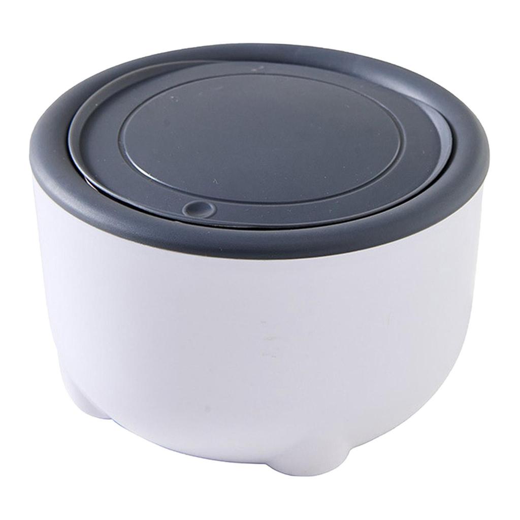 Cat Litter Trash Can with Press Lid PP Material Countertop Disposal Bin for Cat Litter Box Cabinet with Storage