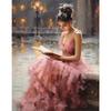 Vintage Read Elegant Girl Book Lovers Poster Women Portrait Oil Painting On Canvas Painting Wall Art Picture for Room Home Decor