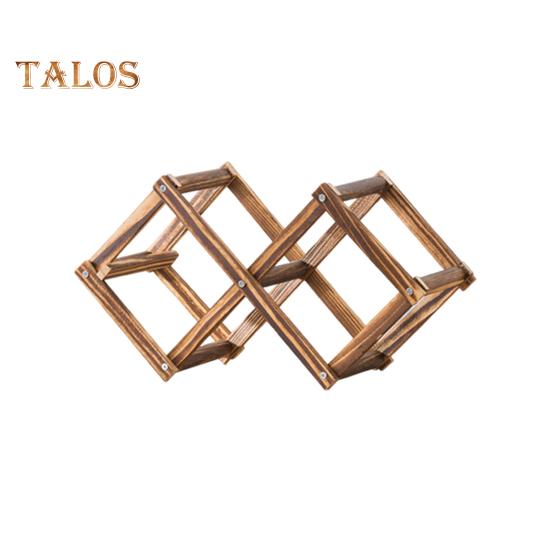 

Деревянная стойка для хранения вина, дизайн в форме пчелы, сборка не требуется, горизонтальное размещение бутылок, влажная пробка, универсальный органайзер для 3-10 бутылок B 3pcs