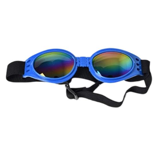 Yousheng Foldable Pet Sunglasses Dog Sunglasses with Adjustable Strap UV Protection Pet Glasses Windproof Goggles for Small Medium Dogs Cats синий
