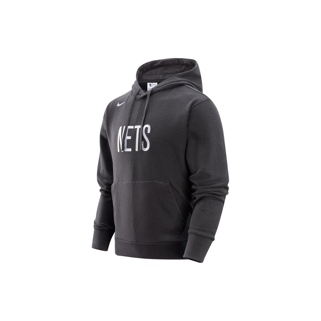 Nike Alphabet Print Hoodie With Drawstring Men Tops Charcoal-Black DR9319-060