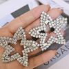 Women's Cubic Star Giant Earrings [Silver Needle]
