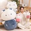 Little Rabbit Plush Toy Girl Sleeping On The Bed and Hugging Pillow Rabbit Doll Rag Doll White Rabbit Doll Gift