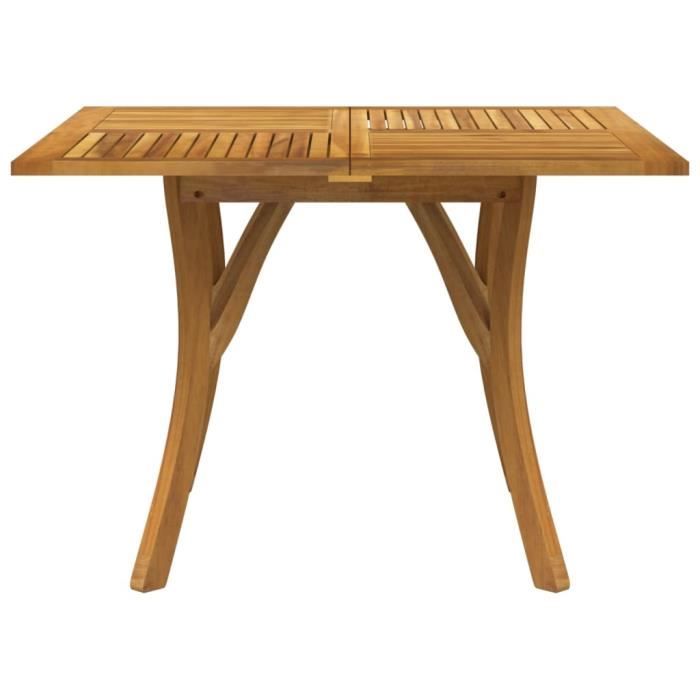 VidaXL Garden Table 110x110x75 Cm Solid Acacia Wood 363305
