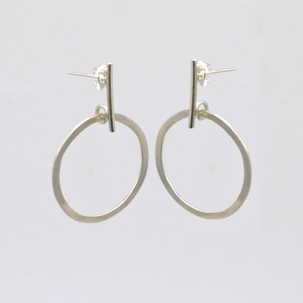 Náušnice puzetky z ryzího stříbra 925, ručně vyráběné náušnice puzetky, dárek pro ni, výroční dárek náušnice