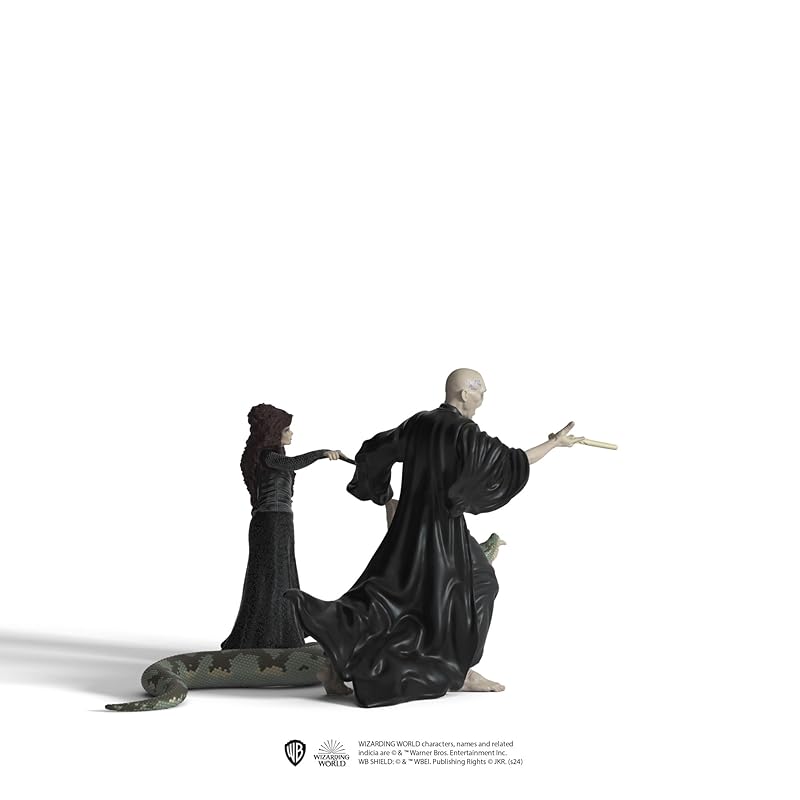 schleich harry potter series Lord Voldemort, Nagini and Bellatrix Lestrange 42684