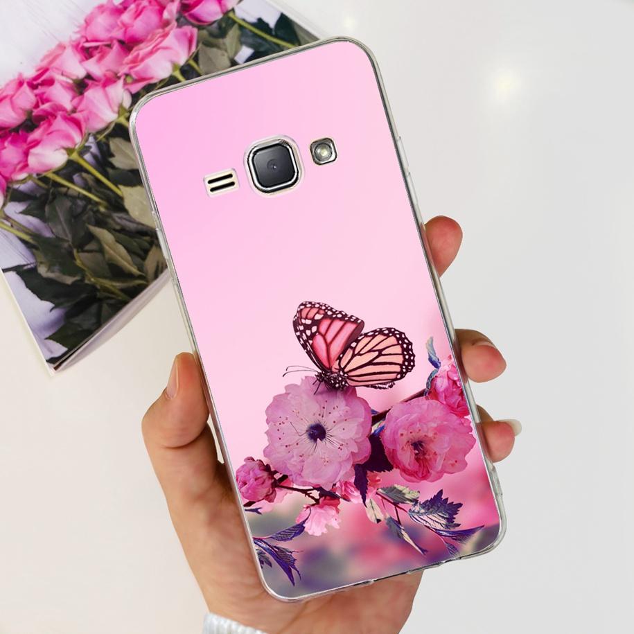 For Samsung J1 2016 Case SM-J120F Cover Fashion Marble Flower Soft Silicone Phone Cover For Samsung J1 Mini J105F J 1 2016 Funda