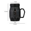Nordic Style Simple Mug Ceramic Water Cup Mirror Cup Cover Mug Coffee Cup Milk Cup Large Capacity Drinking Cup