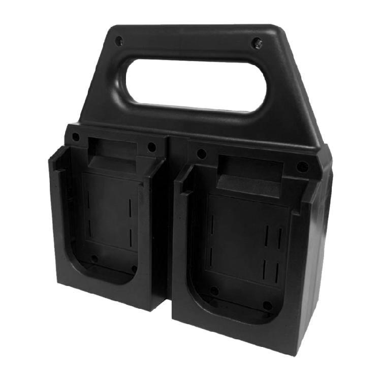 Multiple Cell Plastic Battery Organizers For 18V Batteries Holds 4/6Units Sturdy Storage Rack Space Saving Holders