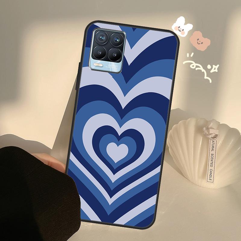 Latte Love Tunnel Brown Heart Case For Realme C75 C63 C61 C55 C51 C53 C25 C65 C67 C71 11 12 13 14 15 Pro Plus GT6 GT7 Pro