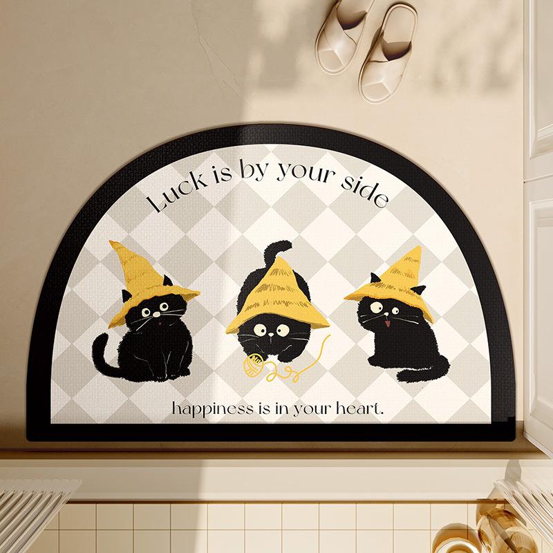 

Bathroom Floor Mats Anti-slip Anti-fall Soft Diatom Mud Strong Absorbent Quick-drying Toilet Toilet Bathroom Doorstep Mat 40*60cm