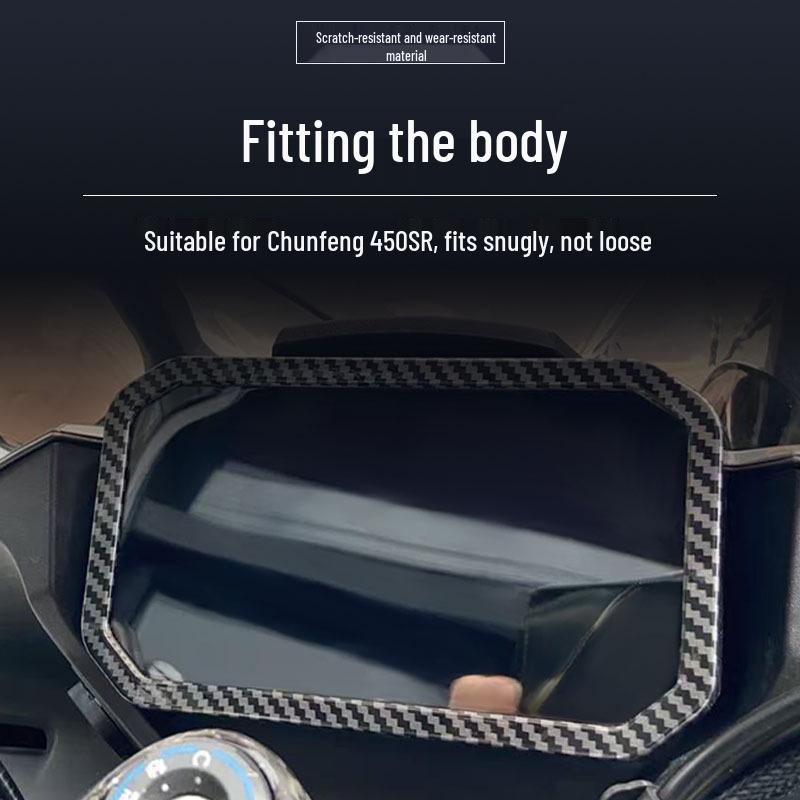 CFMOTO 450SR Dashboard Cover: Waterproof, Scratch-Resistant, Dustproof, Decorative Accessory