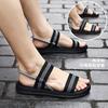 Women’s Sandals Slides Roman Sandals for Men Outdoor Beach Casual Black Flats Shoes Over Sized Grey Hollow Open Toe Summer Shoes for Girl 36-45