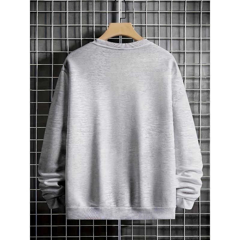 Europäische Größen Jungen Brooklyn Buchstabenprint Lässig Sportlich Herbst Winter Langarm Sweatshirt Warm Rundhalsausschnitt Oberteil Outdoor Teenager