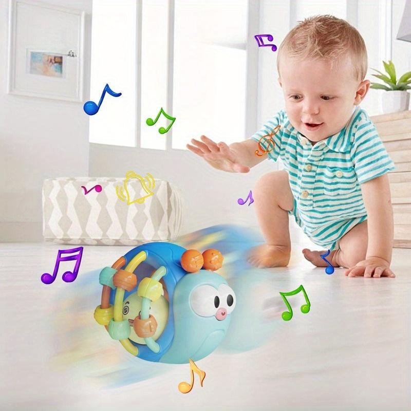 Sonajero de Mano para Bebé Puzzle Educación Temprana Sonajero de Caracol Bola de Plástico Color Festival Puede Enviar Regalos de Cumpleaños Navidad