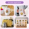 50Pcs Cute Cartoon Burger Stickers – Waterproof Reusable Decals for Luggage, Laptop, Journal