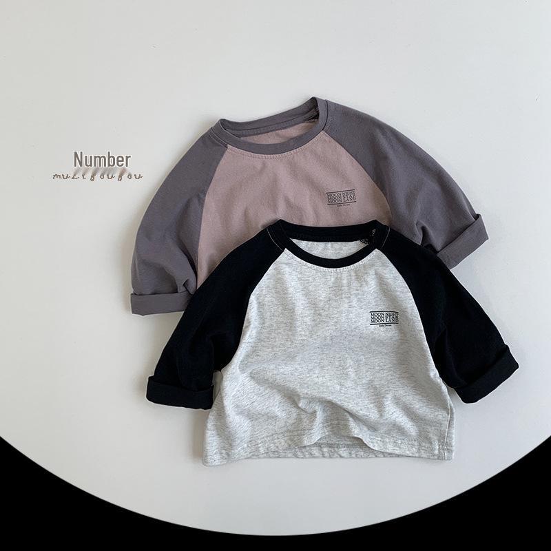 Children's Korean Style Casual T-Shirt - Autumn 2025 Collection for Boys & Girls