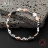 New Three-color Irregular Oval Bracelet Electroplated Gold Silver Rose Gold Fashion Men's and Women's Jewelry