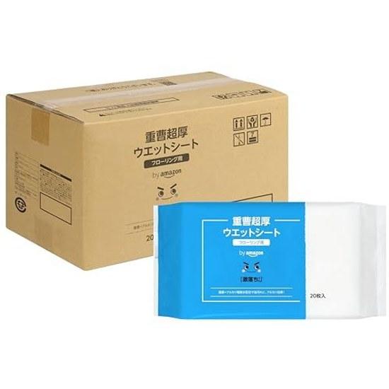 Gekiochi-kun Baking Soda Extra Thick Wet Wipes Flooring Cleaning 20 Sheets X 12 Packs White