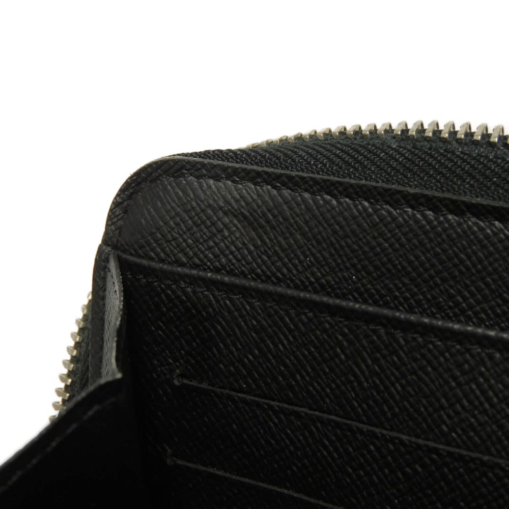 Used 12564 Zippy Organizer NM N60111 7940 Logo Black Gray Zip Around Damier Graphite Noir Men's from Japan AUTHENTIC