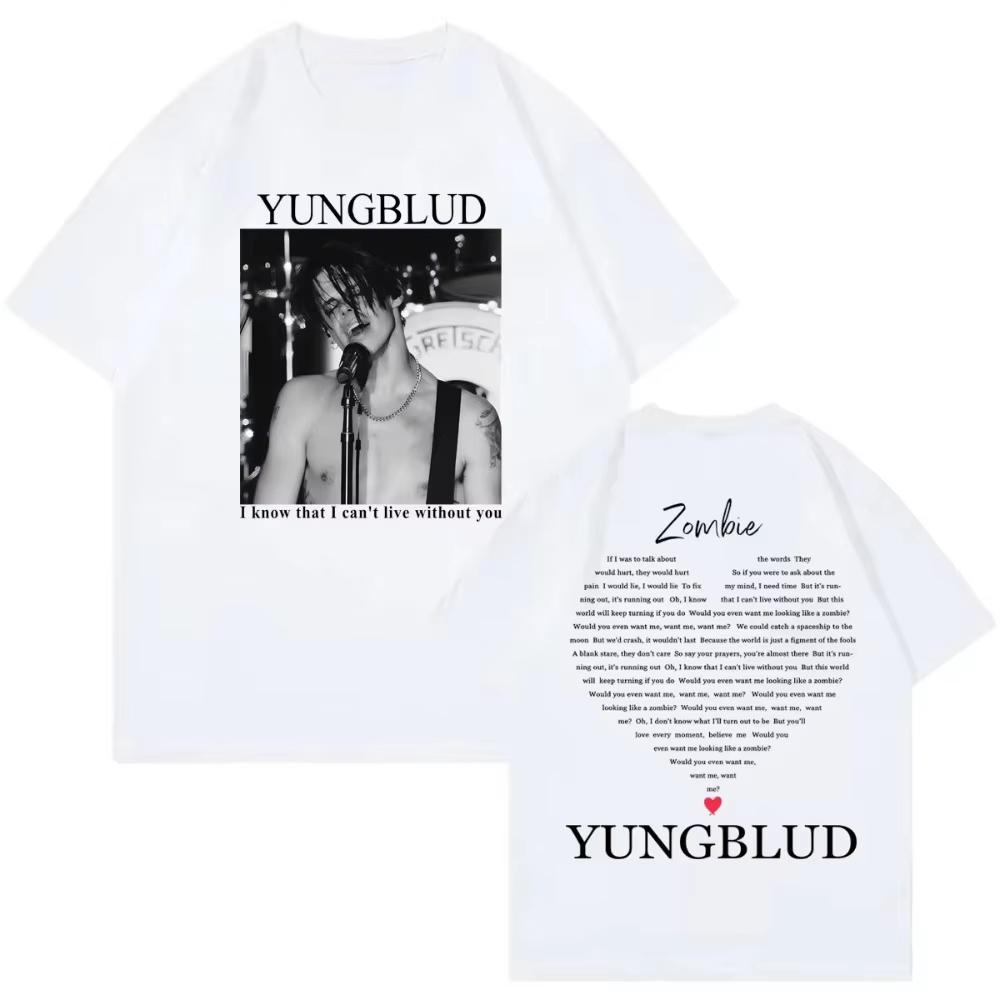 Yungblud Concert Merch Printed T-Shirt, Summer Y2K Fun Graphic Tee, Street Style Top for Fans Women And Men T-shirt