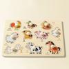 Shape Matching Hand Grab Boards Toys Montessori Tangram Jigsaw Game  Children