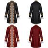 Epic Fantasy Mens Tailcoat Jacket With Stand Collar For Cosplay Events