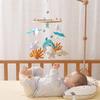 Seagull Baby Crib Mobile Ocean-Themed Handmade Felt Hanging Decor Soft Stroller Hanging Toy for Newborns