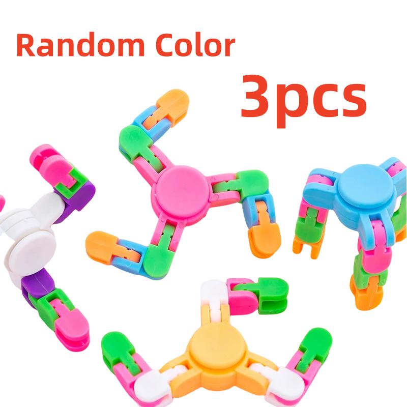 3Pcs Transformable Fidget Spinner Gyro Stress Relief Toys Adult Kids Birthday Party Favors Pinata Fillers School Rewards Gifts
