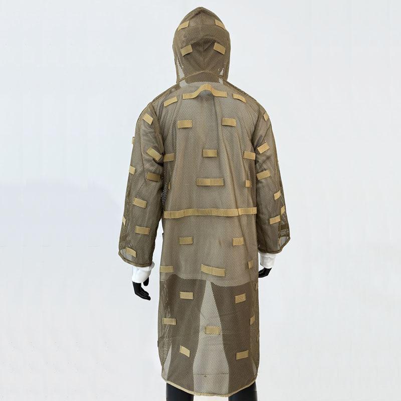 

Removable tactical Geely suit sniper camouflage suit, lightweight jacket breathable mesh tactical camouflage suit One size fits all світло-коричневого кольору