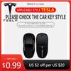 Car Sticker Soft TPU Car Smart Remote Key Case Fob Cover Bag Holder Shell For Tesla Model 3 Model S Model Y Protector Keyc