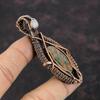 Spessartine Garnet In Limestone Pendant Copper Wire Wrapped Jewelry Rainbow Moonstone Gemstone Jewelry Handmade Copper Pendant Gift For Him