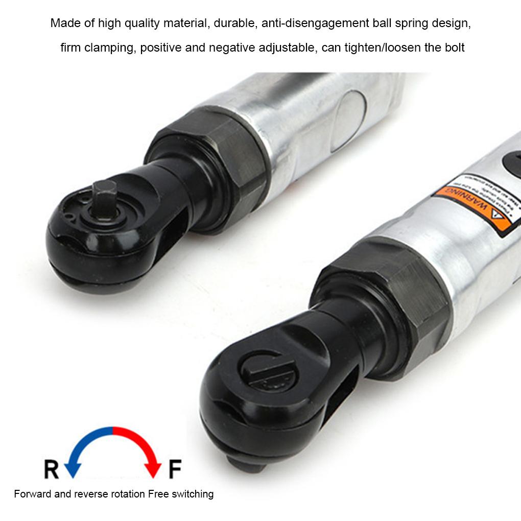 Air Pneumatic Ratchet Wrench Torque Spanner 1/4 3/8 Square Head Multi-functional Mechanical Machine Vehicle Tool 20N 265rpm