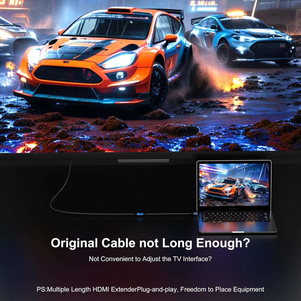 16K 8K HDMI2.2 Extension Cable,HDMI Male to Female Extender,16K@60Hz 10K120Hz 4K240Hz,Ultra High Speed 96Gbps For Blu-Ray Laptop PS5 Xbox Player HDTV