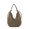 New plush bucket tote bag women's 2025 fashion foreign high-end shoulder bag niche trend casual women's bag