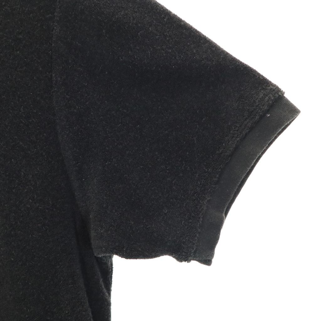 DKNY DONNA KARAN NEW YORK Short Sleeve Pile Ground T-shirt S Black Plain Men's Used