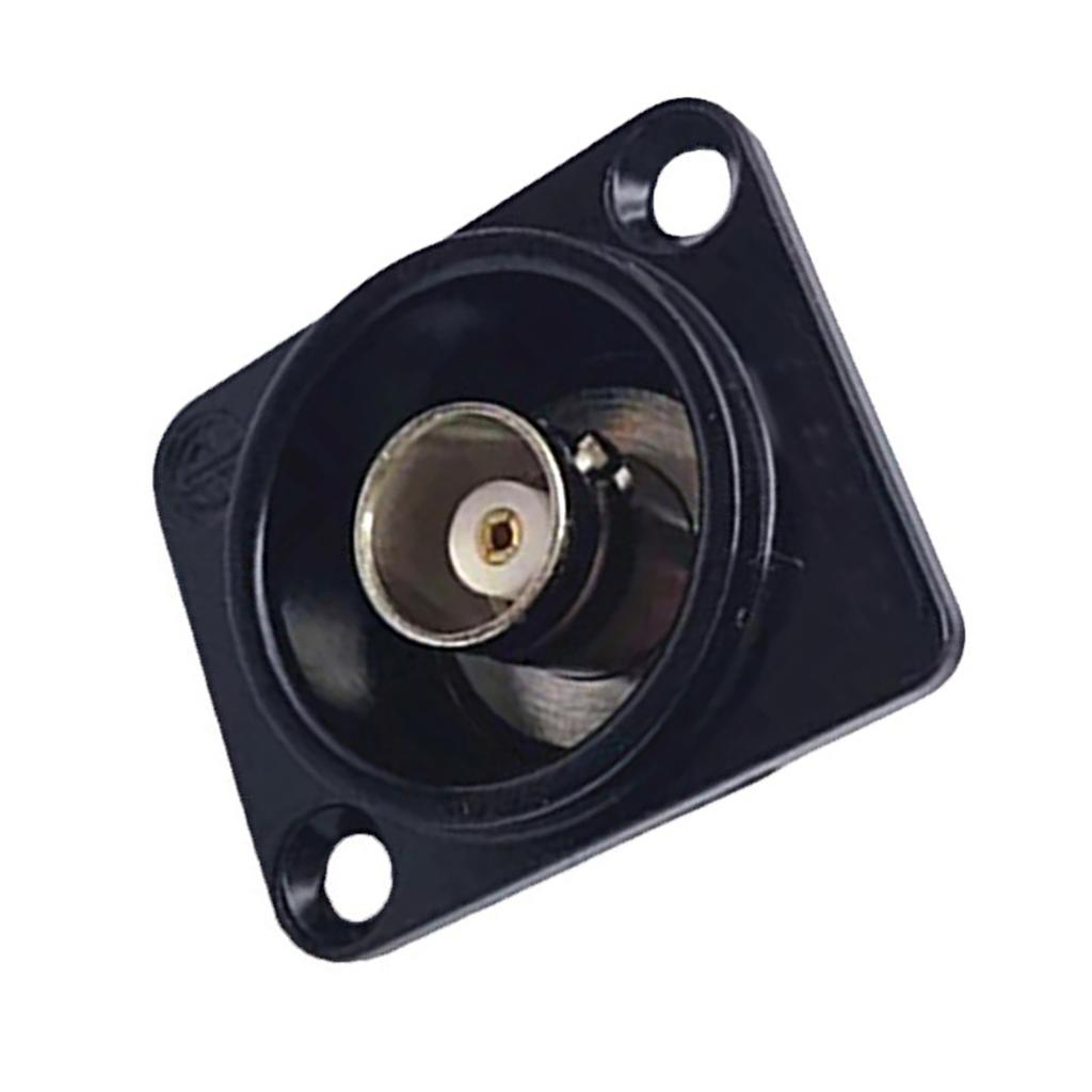 BNC D Panel Mount Connector BNCQ9 Solder Type SDI Video Coaxial BNC Female To Female Connector Socket for Monitoring