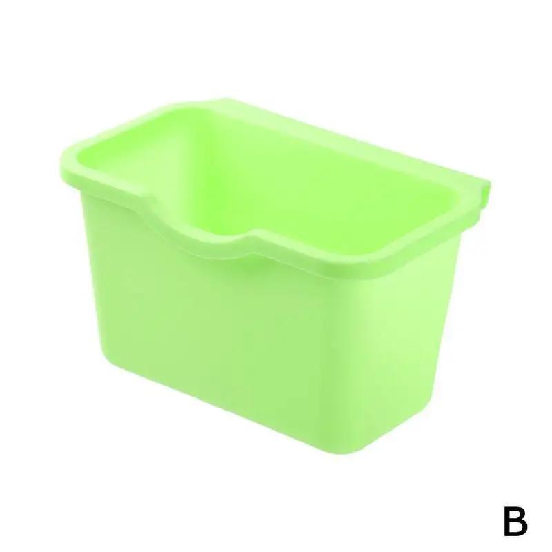 Kitchen Cabinet Door Hanging Trash Garbage Bin Can Rubbish Container Mini Waste Bins Household Rubbish Cleaning Tool Dustbin