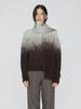 REMPLACEMENT Gradation Jacquard Muffler - Mint Brown