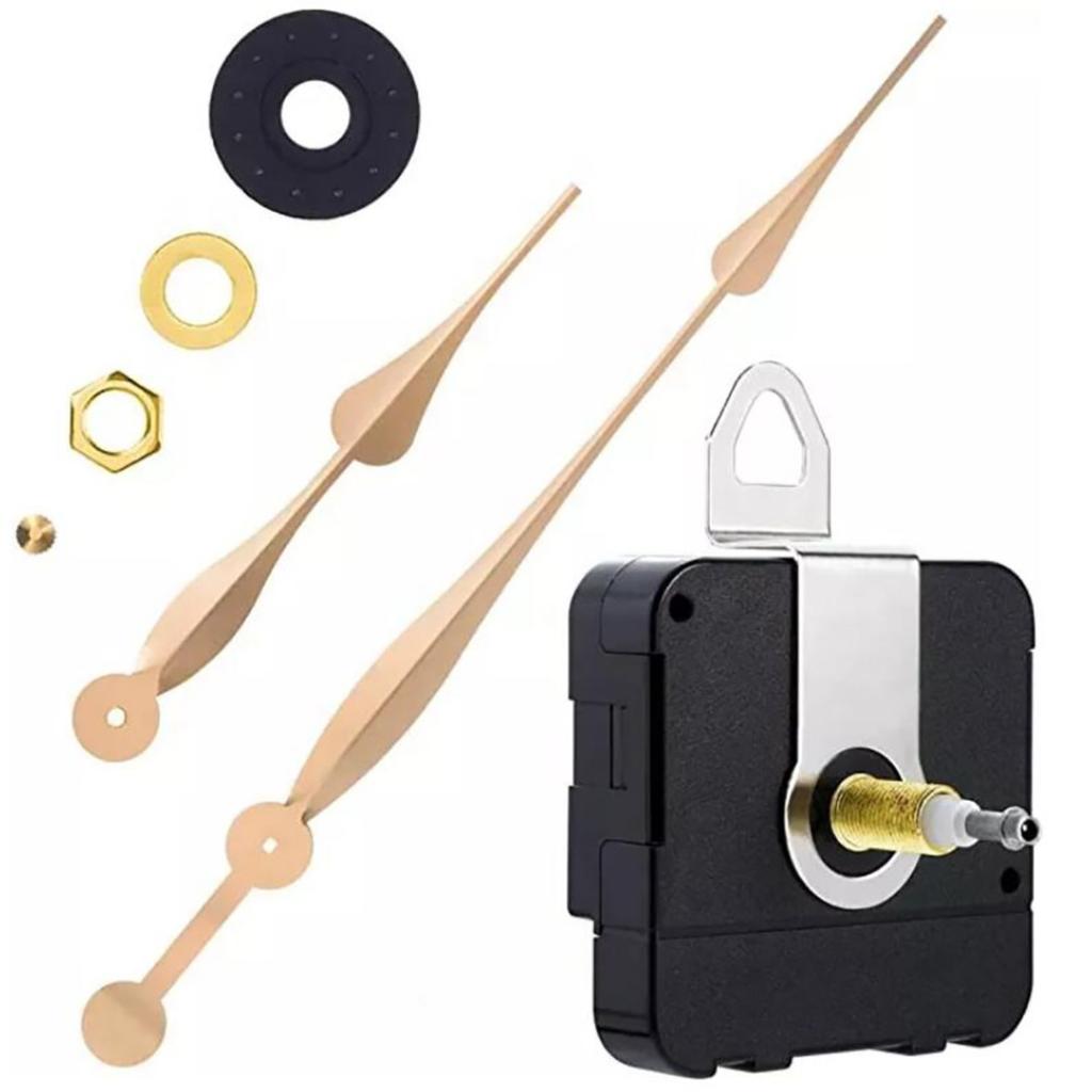 Hochdrehmoment Langwellen-Uhrwerkmechanismus mit 28 mm (1-1/8 Zoll) Schaftlänge und 12 Zoll lange Spatenzeiger