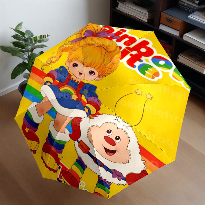 Regenbogen Abenteuer Regenschirm 8-Speichen für Reisen, Camping, Freizeit Leichter Tragbarer Regenschirm, Unverzichtbar für Jeden Familienurlaub Geschenk