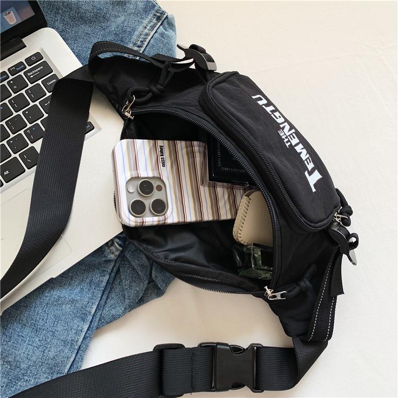 Women's Sport Chest Bag Letter Printed Crossbody Bag